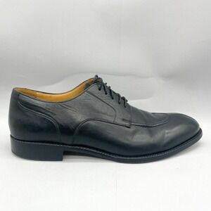 Beckett Simonon Mens 10.5 Clegg Slipt Toe Derby Black Leather Dress Shoes Oxford